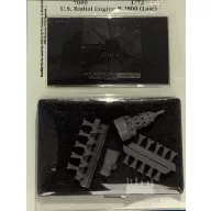   Aires PW R-2800 Motorblock mit Getriebe, Zylinder einzeln 1:72 (7009)