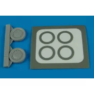 Aires A-4 Skyhawk wheels (late) & paint masks 1:72 (7242)