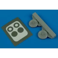 Aires Bf 109E/F wheels 1:72 (7245)