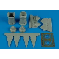 Aires F-22A Raptor exhaust nozzles (REV) 1:72 (7248)
