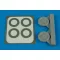 Aires P-40 wheels & paint masks (type B) 1:72 (7258)