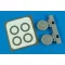 Aires P-40B wheels & paint mask for Airfix 1:72 (7277)