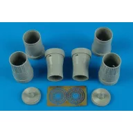Aires Su-27 Flanker B exhaust nozzles for TRU 1:72 (7281)