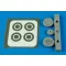 Aires P-39 Aircobra wheels&paint masks f.ACAD. 1:72 (7287)