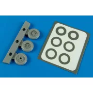 Aires AV-8B Harrier wheels & paint masks 1:48 (7290)