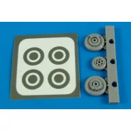 Aires F9F Panther wheels & paint masks for HB 1:72 (7291)