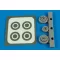 Aires F9F Panther wheels & paint masks for HB 1:72 (7291)