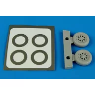 Aires F6F Hellcat wheels (type A) & paint mask 1:72 (7299)