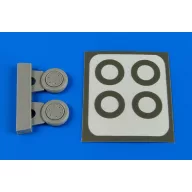 Aires F4F Wildcat wheel&paint masks f.Hasegawa 1:72 (7334)