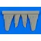 Aires Yak-3 control surfaces for Zvezda 1:72 (7335)