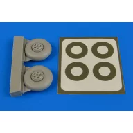 Aires Beaufighter wheels(five spoke)&paint mas 1:72 (7346)