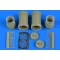 Aires F-15E Strike Eagle exhaust nozzles (new kit) for Academy 1:72 (7352)