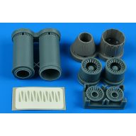   Aires F-14D Tomcat exhasut nozzles - varied for Tamiya 1:72 (7398)