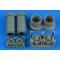 Aires F-4E Phantom II exhaust nozzles for Fine Molds 1:72 (7406)