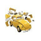 Airfix Quickbuild VW Beetle - Yellow  (J6023)