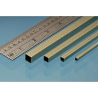 Albion Alloys Square Brass Tube 3.96 x 3.96 mm (SB1M)