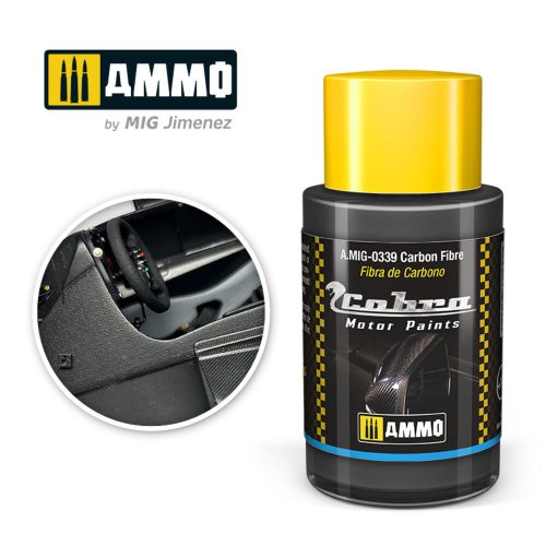 AMMO COBRA MOTOR Carbon Fibre Acrylic Paint 30 ml (A.MIG-0339)
