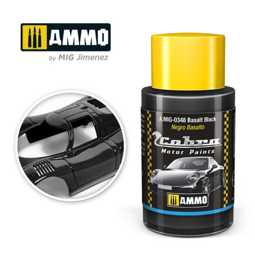 AMMO COBRA MOTOR Basalt Black Acrylic Paint 30 ml (A.MIG-0348)