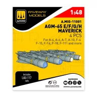 AMMO AGM-65 E/F/G/H Maverick (4 pcs) 1:48 (A.MIG-11001)