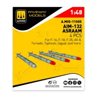 AMMO AIM-132 ASRAAM (4 pcs) 1:48 (A.MIG-11005)