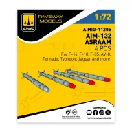 AMMO AIM-132 ASRAAM (4 pcs) 1:72 (A.MIG-11205)