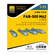 AMMO FAB-500 M62 (4 pcs) 1:72 (A.MIG-11213)