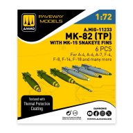   AMMO MK-82 with thermal protection and MK-15 Snakeye fin (6 pcs) 1:72 (A.MIG-11233)