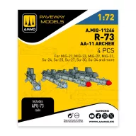 AMMO R-73 - AA-11 Archer (4 pcs) 1:72 (A.MIG-11246)