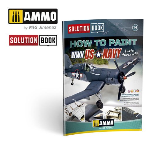 AMMO SOLUTION BOOK 14 - How to Paint US Navy WWII Late (English, Castellano, Français, Deutsch) (A.MIG-6523)