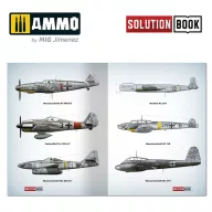  AMMO SOLUTION BOOK 18 - How to Paint WWII Luftwaffe Mid War Aircraft (Eng, Cast, Franç, Deutsch) (A.MIG-6526)