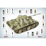   AMMO SOLUTION BOOK 23 - How to Paint WWII German Late-War Vehicles (English, Castellano, Francais, Deutsch) (A.MIG-6529)