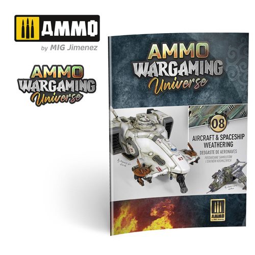 AMMO AMMO WARGAMING UNIVERSE Book 08 - Aircraft and Spaceship Weathering (English, Castellano, Polski) (A.MIG-6927)