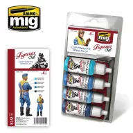 AMMO Luftwaffe WWII Pilot Figures Set 4 x 17 ml (A.MIG-7025)