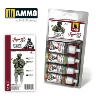   AMMO Russian Flora Uniforms Figures Set 4 x 17 ml (A.MIG-7031)