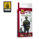 AMMO Waffen SS Spring Camo. German Einchenlaubmuster Figures Set 4 x 17 ml (A.MIG-7043)
