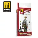 AMMO US Marines WWII Figures Set 4 x 17 ml (A.MIG-7044)