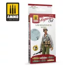 AMMO US Marines WWII Figures Set 4 x 17 ml (A.MIG-7044)