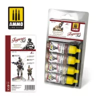   AMMO Marpat Desert Camouflage Figures Set 4 x 17 ml (A.MIG-7048)