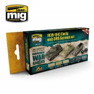   AMMO 1939-1943 Early and D.A.K. German Set 6 x 17 ml (A.MIG-7116)