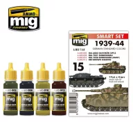 AMMO 1939-44 German Standard Colors 6 x 17 ml (A.MIG-7148)