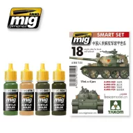   AMMO PLA 6 x 17 ml (Chinese People's Liberation Army) Colors 6 x 17 ml (A.MIG-7152)