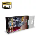 AMMO Metallic Mechas Color Set 6 x 17 ml (A.MIG-7158)