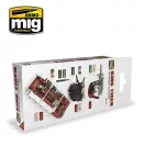 AMMO King Tiger Interior Colors 6 x 17 ml (Special TAKOM Edition) Vol. 1 6 x 17 ml (A.MIG-7165)