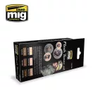 AMMO Flesh Tones Set 6 x 17 ml (A.MIG-7168)