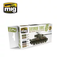   AMMO Sherman Tanks Vol. 2 6 x 17 ml (WWII European Theater of Operations) 6 x 17 ml (A.MIG-7170)