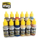 AMMO Metallic Colors 6 x 17 ml (A.MIG-7175)
