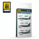 AMMO USAF Aggressors Blue Colors 4 x 17 ml (A.MIG-7235)