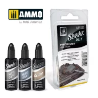 AMMO SHADER Set Panzer Grey 4 x 17 ml (A.MIG-7320)