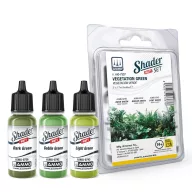 AMMO Matt SHADER Set Vegetation Green (A.MIG-7337)