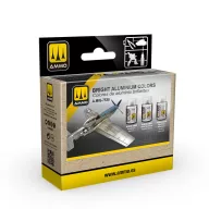 AMMO A-STAND Bright Aluminium Colors Set (A.MIG-7538)